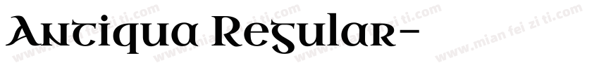 Antiqua Regular字体转换
